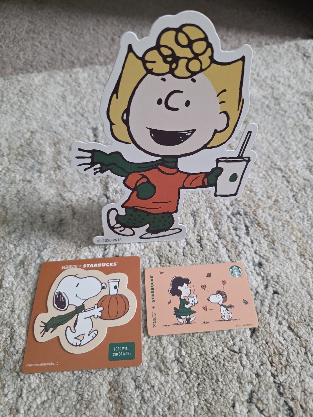 Starbucks X Peanuts Gift Card Set